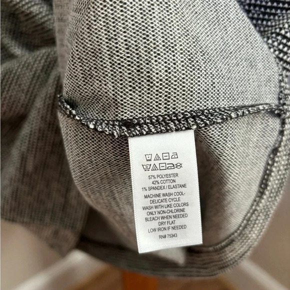 Tahari Large Long Sleeve Cotton Blend Dress - Picture 5 of 6